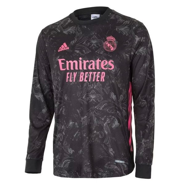 Tailandia Camiseta Real Madrid 3ª Kit ML 2020 2021 Negro